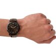 Fossil Men s Minimalist Three-Hand Brown Leather Watch Online Sale