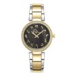 Police Ladies Black MOP Dial Silver Gold Plated Watch For Discount