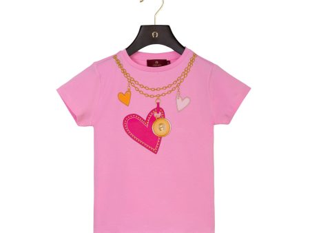 Aigner Kids Girl s Pink T-Shirt For Discount