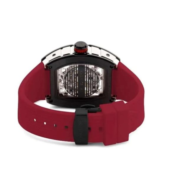 Cerruti 1881 Ovaro Men s Red Silicon Strap Watch For Sale