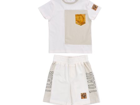 Alviero Martini Kids Boy s Butter Set T-Shirt & Bermuda on Sale