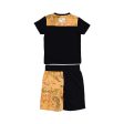 Alviero Martini Kids Boy s Black Geo Set T-Shirt & Bermuda Online