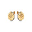 Guy Laroche Camille Ladies Stainless Steel Gold Plated Earrings With Crystals Sale