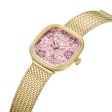 Cerruti 1881 Gresta Women s Pink Dial Gold Stainless Steel Mech Bracelet Watch Cheap