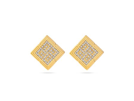 Guy Laroche Vivienne Ladies Gold Plated Earring With Crystals Fashion