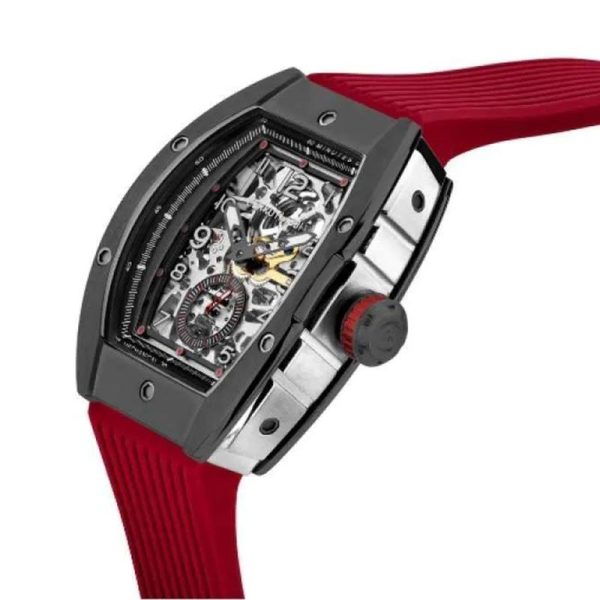 Cerruti 1881 Ovaro Men s Red Silicon Strap Watch For Sale