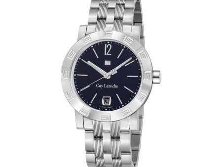 Guy Laroche Alex Gents Blue Dial Stainless Steel Watch Online