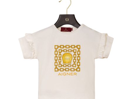 Aigner Kids Baby Girl s White T-Shirt Supply