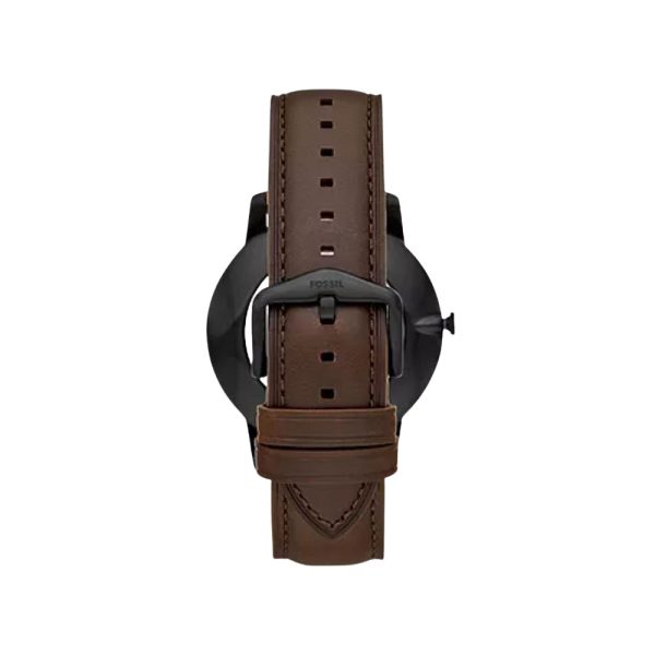 Fossil Men s Minimalist Three-Hand Brown Leather Watch Online Sale