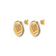 Guy Laroche Camille Ladies Stainless Steel Gold Plated Earrings With Crystals Sale