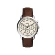 Fossil Men s Neutra Chronograph Brown Leather Watch Online