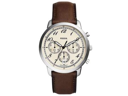 Fossil Men s Neutra Chronograph Brown Leather Watch Online