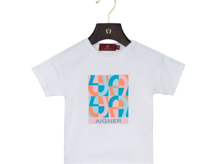 Aigner Kids Baby Boy s White T-Shirt Online Hot Sale