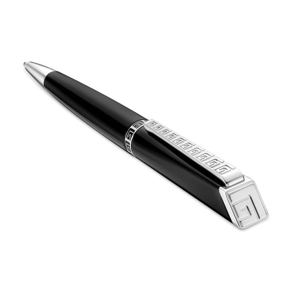 Guy Laroche Andrea Gents Stainless Steel Pen With Black Enamel Hot on Sale