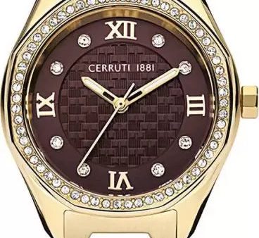 Cerruti 1881 BRETAGNA Women s Brown Dial Analog l Watch For Discount