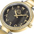 Police Ladies Black MOP Dial Silver Gold Plated Watch For Discount