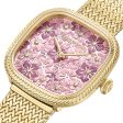 Cerruti 1881 Gresta Women s Pink Dial Gold Stainless Steel Mech Bracelet Watch Cheap