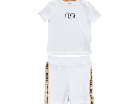 Alviero Martini Kids Baby Boy s Cream Set T-Shirt & Bermuda For Cheap