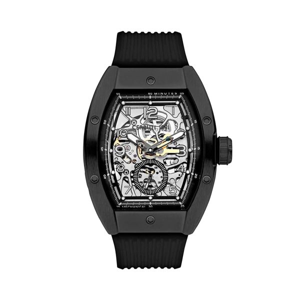 Cerruti 1881 Ovaro Men s Black Silicon Strap Watch Online Hot Sale