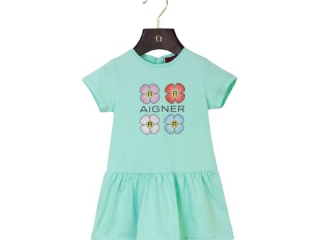 Aigner Kids Baby Girl s Green Dress For Cheap