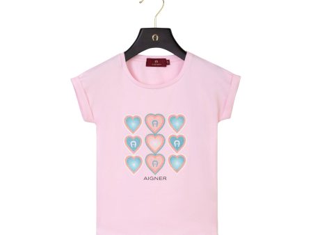 Aigner Kids Girl s Pink T-Shirt Cheap