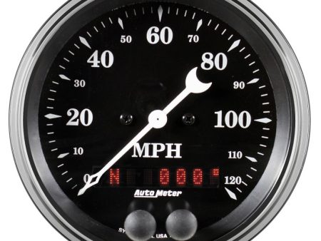 Auto Meter Gauge Speedometer 3 3 8in 120mph GPS Old Tyme Black Online