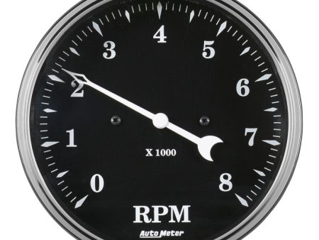 Auto Meter Gauge Tachometer 5in 8k RPM In-Dash Old Tyme Black Discount