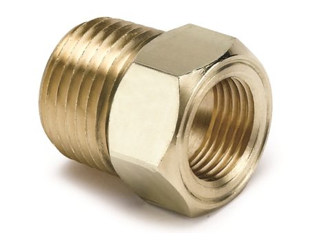 Autometer 1 2 inch NPT Male Brass for Mechanical Temp. Gauge Adapter For Sale