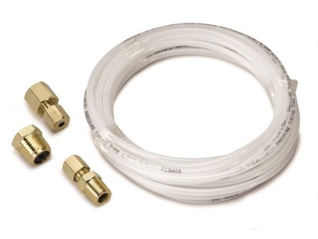 Autometer 12 Foot Nylon Tubing 1 8in. w  1 8in. Brass Compression Fittings Online now