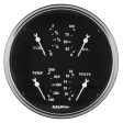 Auto Meter Gauge Quad 5in 240E-33F Elec Old Tyme Black Supply