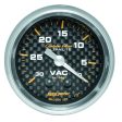 Autometer 2-1 16in Vacuum Gauge Carbon Fiber Mechanical 30Hg Online