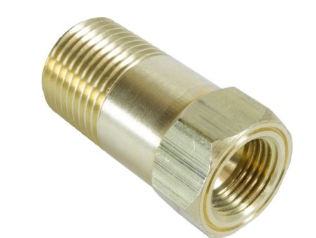 Autometer Adapter Fitting 1 2 NPT Brass Male Extension for Mechanical Gauge For Discount