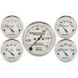 Auto Meter Speedometer 3-1 8in and 2-1 16in Mechanical 5-Piece Old Tyme White Gauge Kit Sale