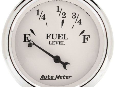 Auto Meter Old Tyme White 2-1 16in 0-30 OHM Electric Fuel Level Gauge Supply