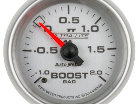 Autometer Ultra-Lite II Gauge Vac Boost 2 1 16in -1 - +2 Bar Mechanical Ultra-Lite II Supply