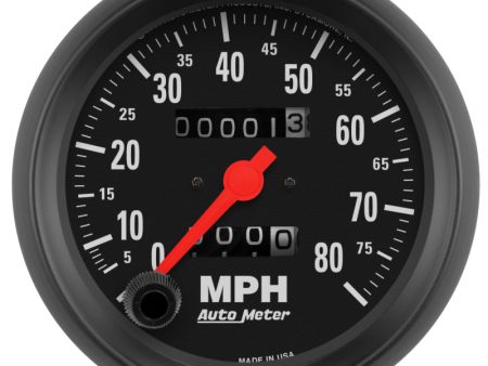 Autometer Z Series 3-3 8in Mechanical 0-80mph Speedometer Gauge Supply