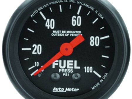 Autometer Z Series 52mm 0-100 PSI Mechanical Fuel Pressure Gauge Sale