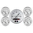 Auto Meter Speedometer 3-3 8in and 2-1 16in 5 Piece Old Tyme White Gauge Kit Sale