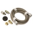 Autometer #4 Braided SS Line (-4AN) 6ft -4AN and 1 8in NPTF Fittings Online