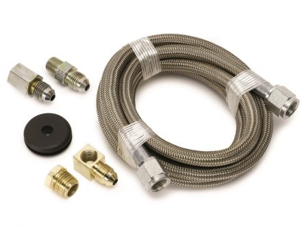 Autometer #4 Braided SS Line (-4AN) 6ft -4AN and 1 8in NPTF Fittings Online