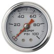 Autometer 1.5 inch Fuel Pressure Gauge 0-100 PSI For Discount