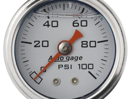 Autometer 1.5 inch Fuel Pressure Gauge 0-100 PSI For Discount