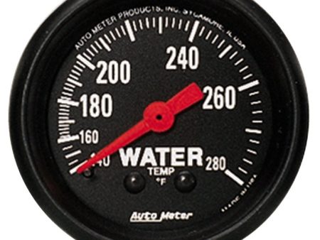 Autometer Z Series 2 1 6inch 140-280 Degree F Mechanical Water Temperature Gauge For Cheap