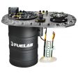 Fuelab Quick Service Surge Tank w 49442 Lift Pump & Dual 500LPH Brushed Pumps w Controller -Titanium Online now