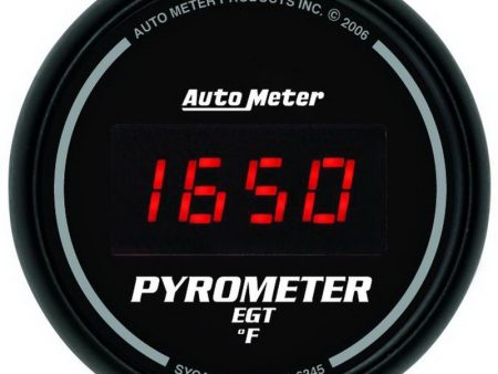 Autometer Z Series 52mm 0-2000 Deg F Digital EGT Pyrometer Gauge Hot on Sale