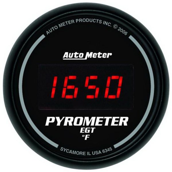 Autometer Z Series 52mm 0-2000 Deg F Digital EGT Pyrometer Gauge Hot on Sale